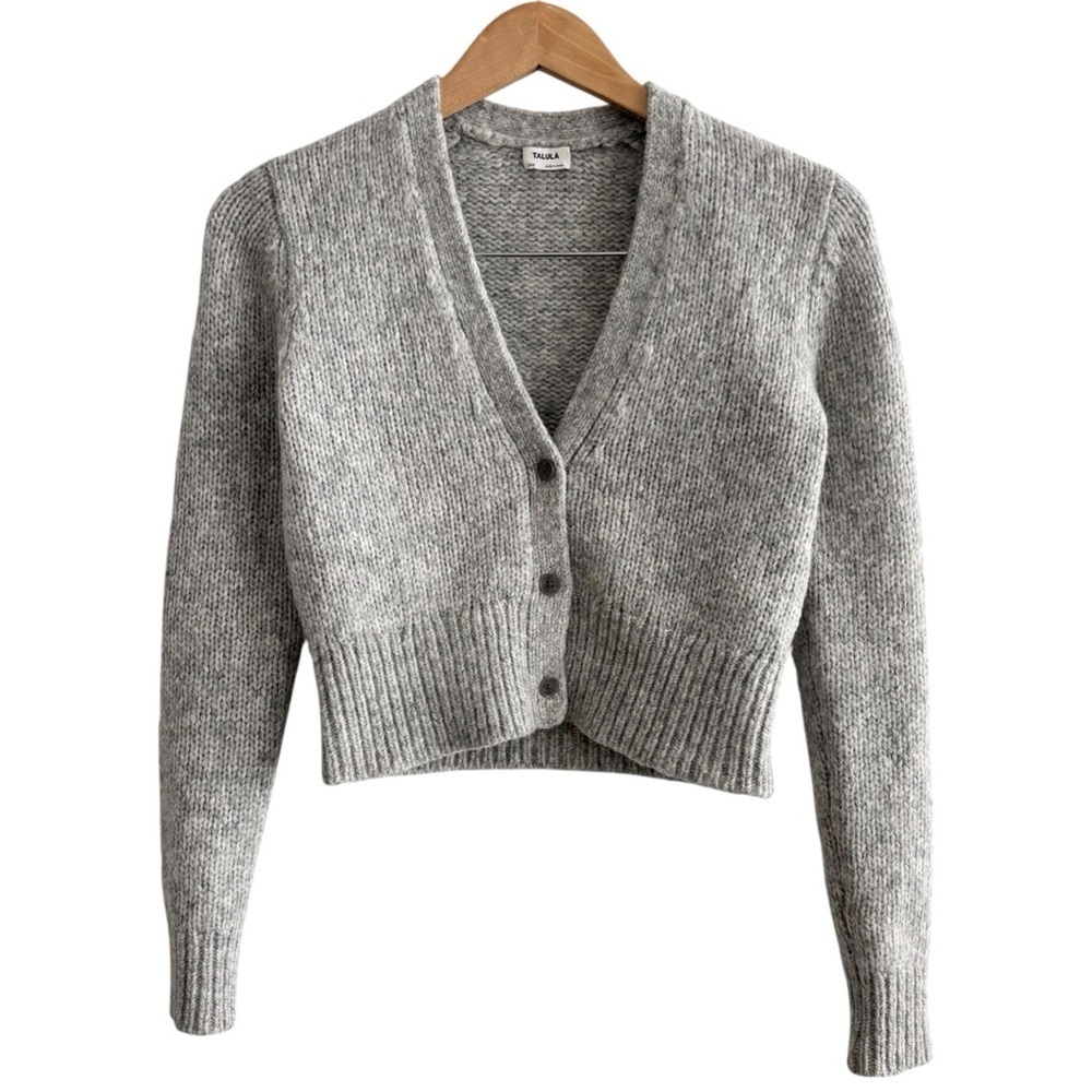 Talula Aritzia Alpaca Wool Cropped Cardigan Sweater